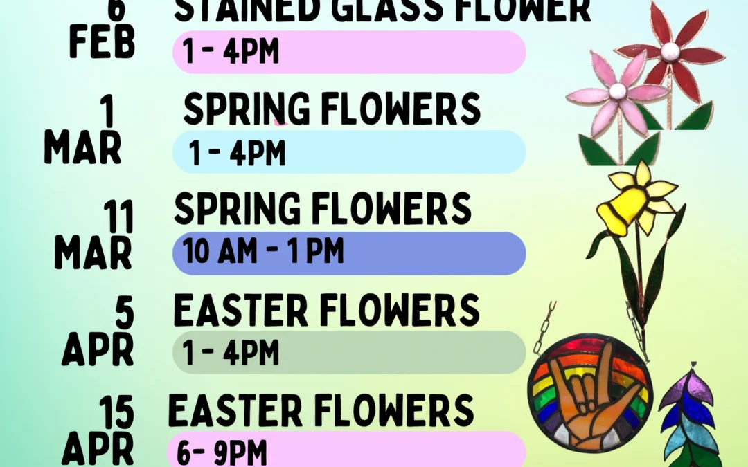 Discover Your Creative Spark with Stained Glass Gifts’ 2025 Workshops!
